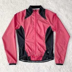 Specialized Women Red Cycling Zip-Up Jacket MEDIUM Biking Activewear Outdoor